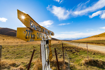 Hakataramea Sign Post