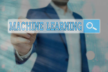 Handwriting text Machine Learning. Conceptual photo give computers the ability to be taught with data