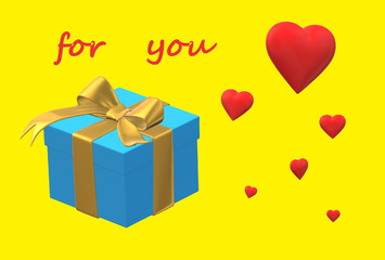 gift box with ribbon