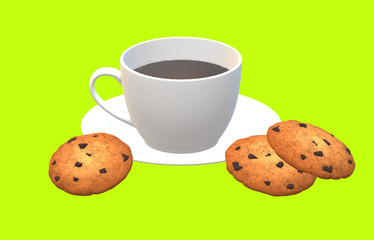 cup of tea and cookies