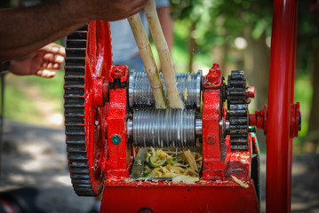 Kubanische Zuckerrohr Saft Presse © Ronny Gängler