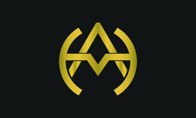 A , H , AH , HA letter logo design and monogram logo. Health Pulse Letter Logo Template Design Vector, Emblem, Design Concept, Creative Symbol, Icon. H, A Heart rate logo.