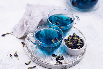 Obraz na płótnie Canvas Blue tea Butterfly pea or anchan