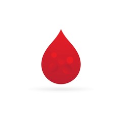 Fototapeta premium Blood ilustration logo