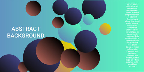 Trendy gradients of balls shapes.