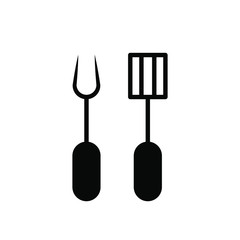 BBQ fork icon template