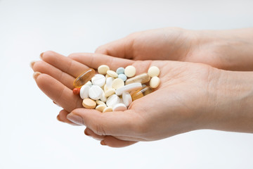 pills in hand
