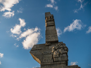 Obraz premium Gdańsk, Poland. Westerplatte monument.