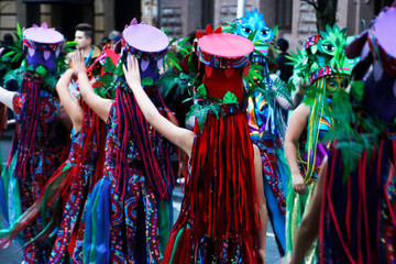 Naklejka premium Carnival parade in San Sebastian