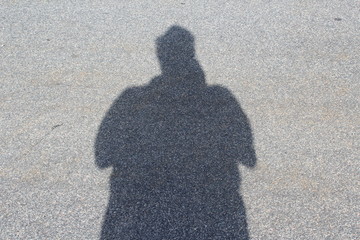 shadow of a man