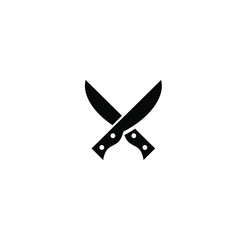 knives letter k initial  abstract logo icon design vector