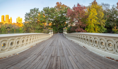 Bow bridge in late autumn
