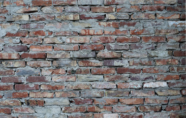 Old retro brick wall background