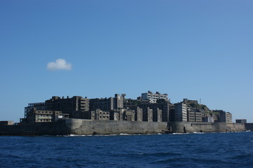 長崎、軍艦島、廃墟、軍艦島クルーズ、建物、橋、建築