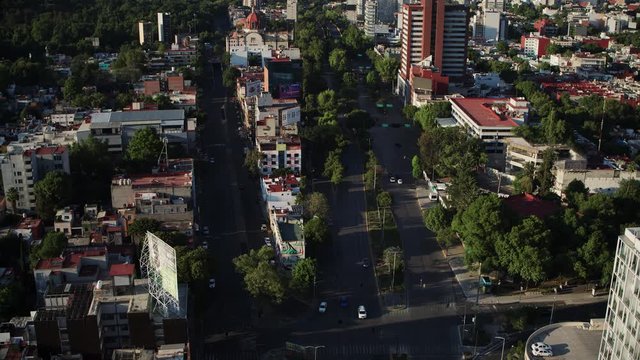 Ciudad de Mexico en tiempos de coronavirus drone view