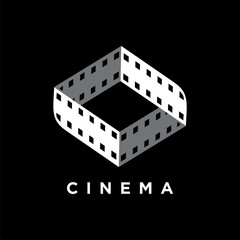 Cinema logo film and videography design template for business