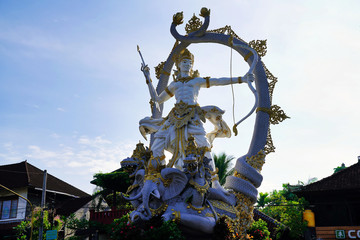 The statue of Arjuna is a monument located at a crossroads. The statue is a powerful symbol of the...