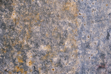 Grunge rust texture on metal wall, abstract old surface overlay or background. 