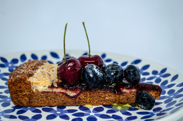 Delicious Berries pie on plate