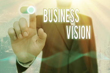 Conceptual hand writing showing Business Vision. Concept meaning grow your business in the future...