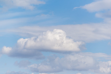 Natural background of the sky and clouds