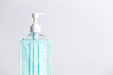 Hygienic face mask and  Sanitizer hand gel.