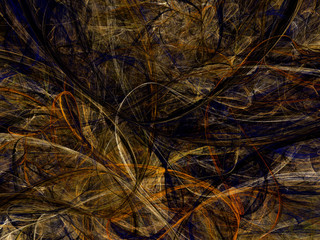 brown abstract fractal background 3d rendering illustration