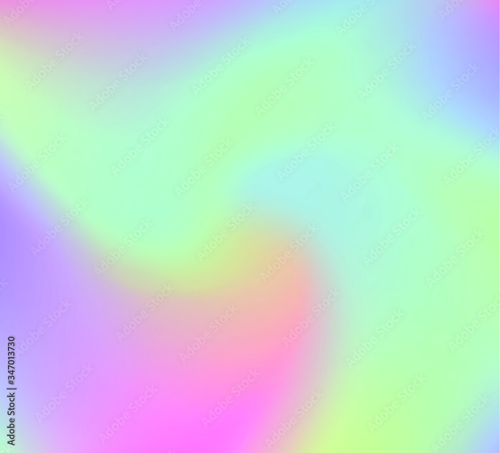Poster iridescent holographic background with colorful gradient stains. multicolored vivid blurred backdrop