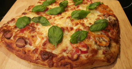 Homemade pizza