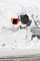 Mailbox Buried in Snow