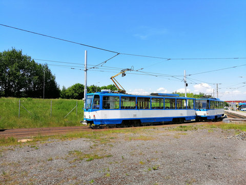 Tatra T6A5 trams in Ostrava