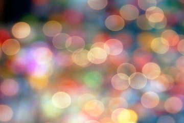 Fototapeta premium Multicolored defocused bokeh lights background