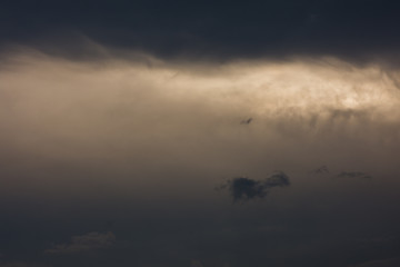 time lapse of clouds over the horizon