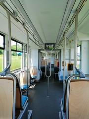Fototapeta premium Stadler Tango tram interior