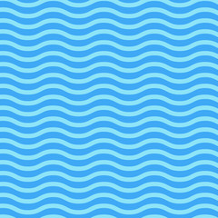 blue waves watercolor seamless vector background