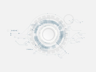 Obraz premium abstract technology gear circle background