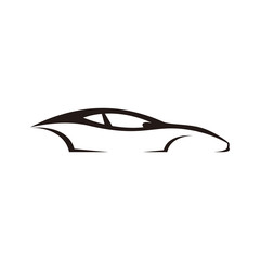 Car Logo Template. Abstract Car Silhouette for Automotive Company logo