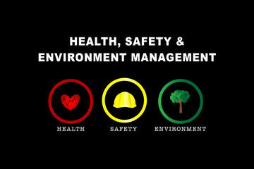 Health, Safety and Environment Management (HSE) vector