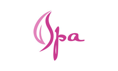 Spa and beauty skin care logo design vector	
