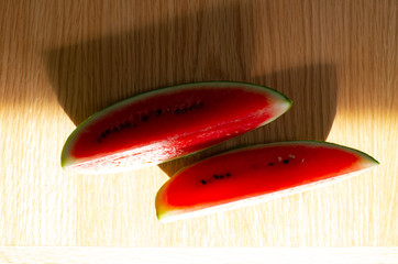 watermelon in the shape of a heart © Natthawut