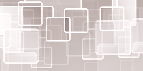 gray abstract background with rounded rectangles with different transparency