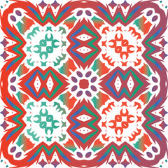 Antique talavera tiles patchwork.