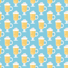 Eggnog. Winter, holidays, Christmas, New Year.  