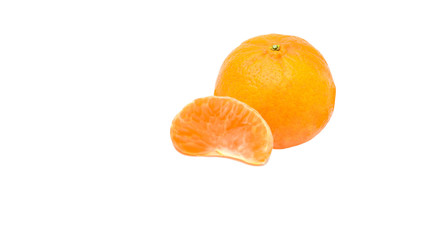 Ripe orange isolated on white background, Orange Clipping Path,
