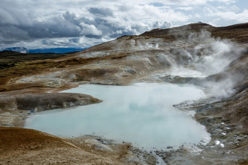 Leirhnjukur volcanic area in Myvatn, Iceland