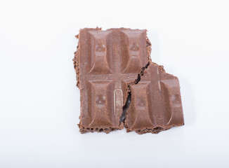 chocolate bar isolated on white background