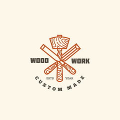 Wood work logo