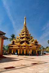 Fototapeta na wymiar Shwemawdaw Pagoda temple in Bago, Myanmar