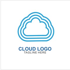 Cloud logo template Design