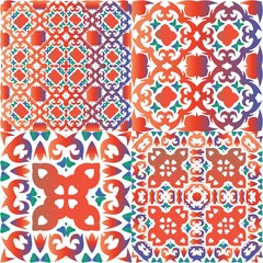 Antique ornate tiles talavera mexico.